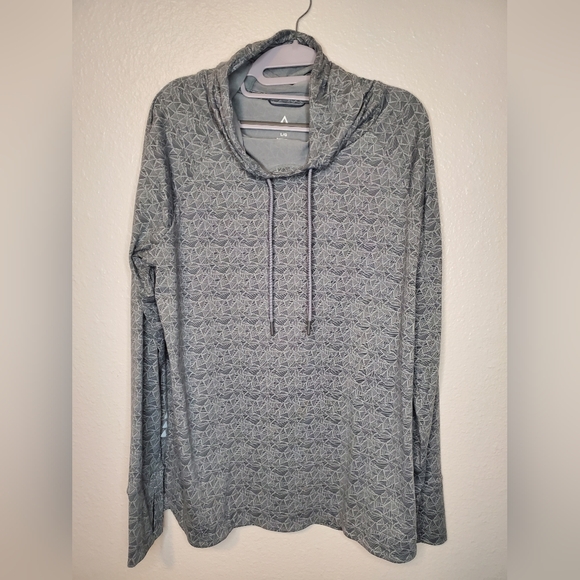 Ascend Gray Geometric Pullover Size L - Picture 1 of 3